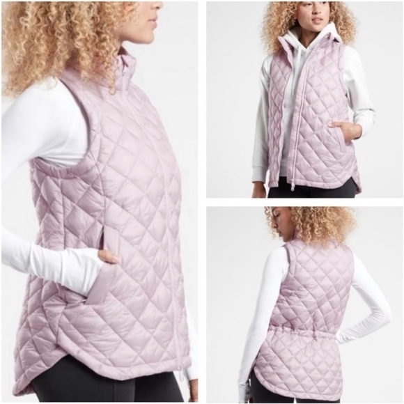 Athleta Jackets & Blazers - Athleta Whisper Featherless Puffer Vest in lilac - M